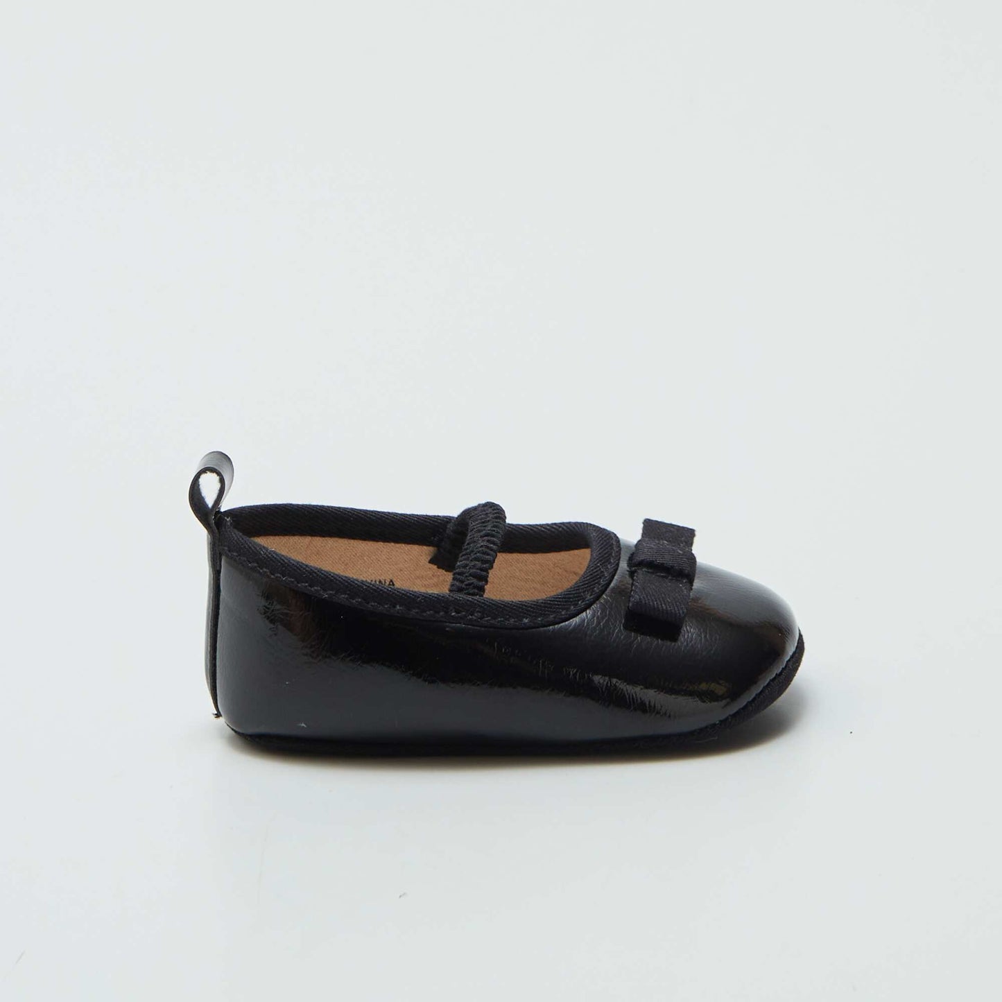 Ballet pumps with bow - first steps black