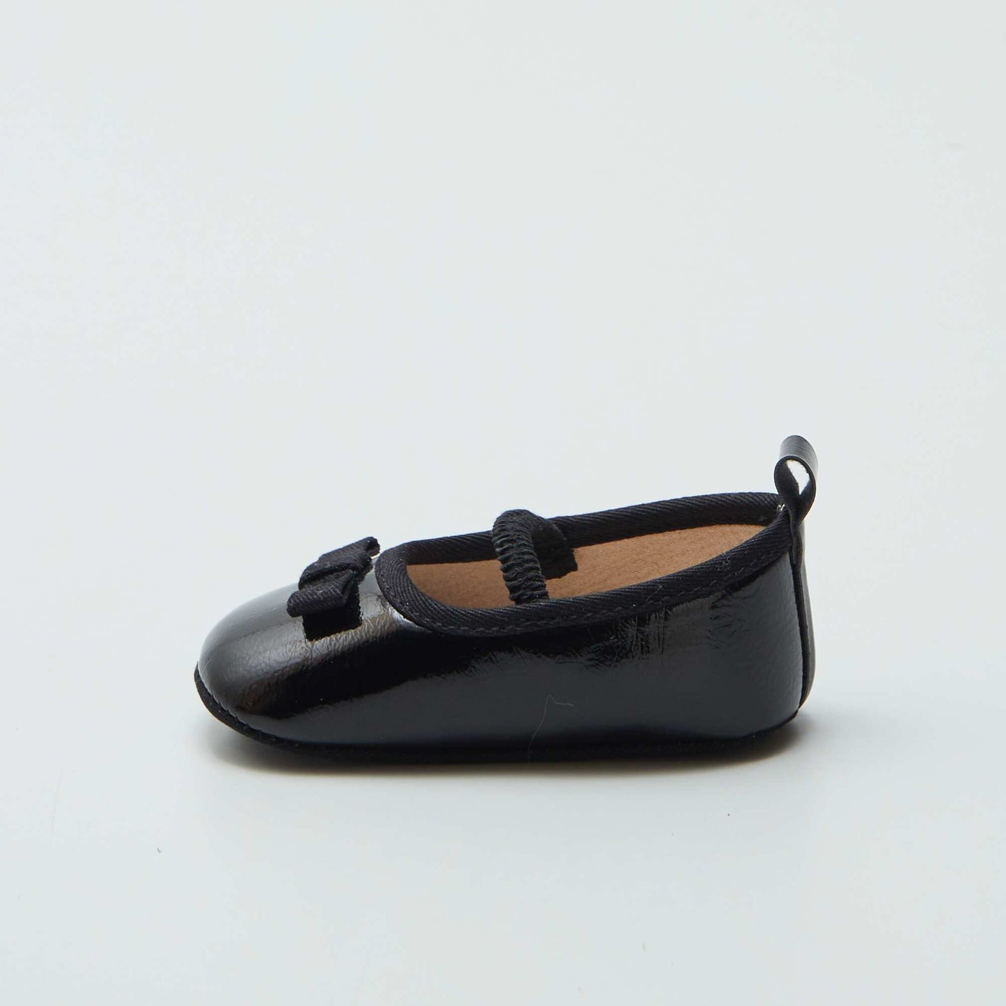 Ballet pumps with bow - first steps black