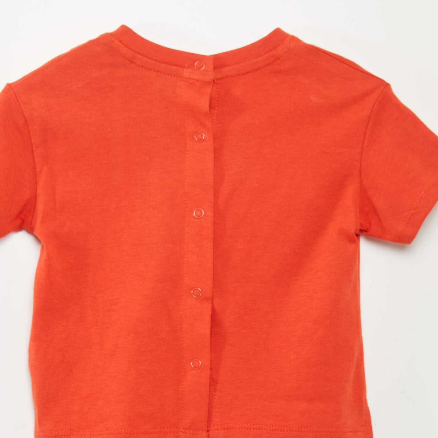 Plain jersey knit T-shirt orange