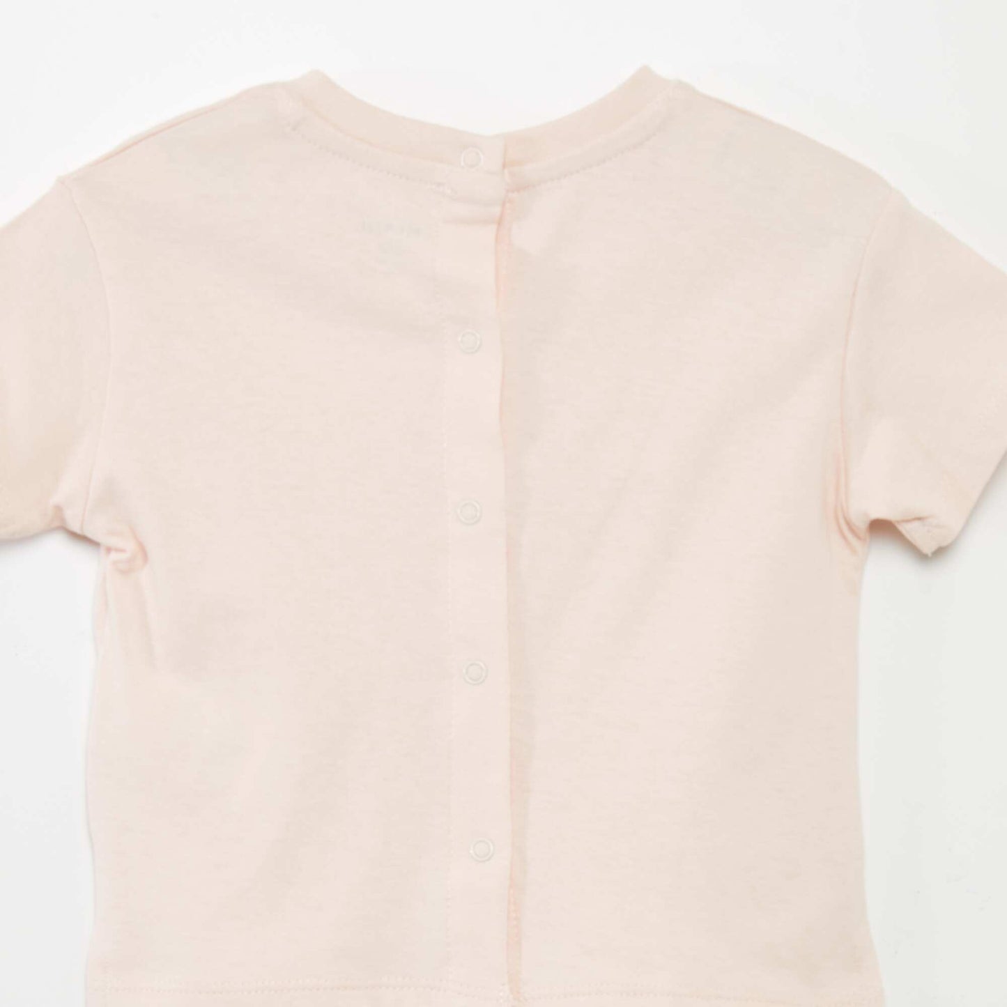 Plain jersey knit T-shirt PINK