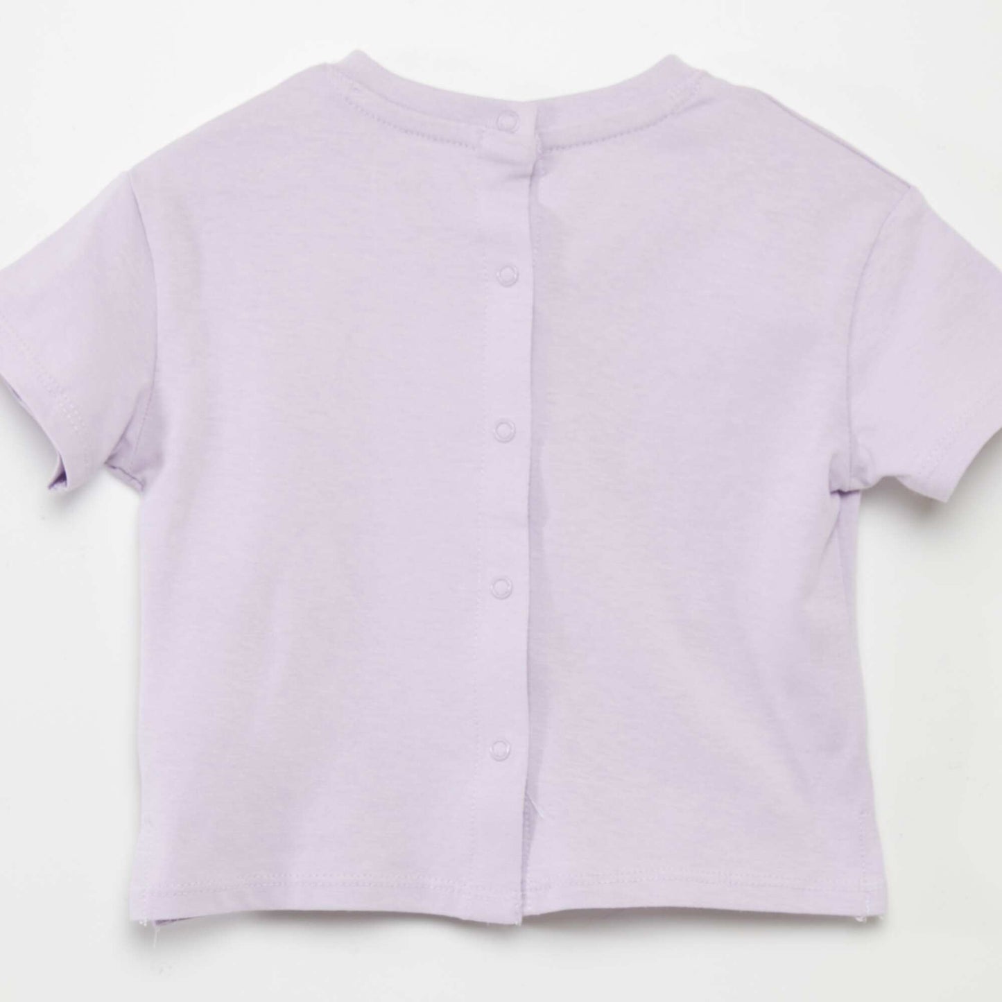 Plain jersey knit T-shirt PINK