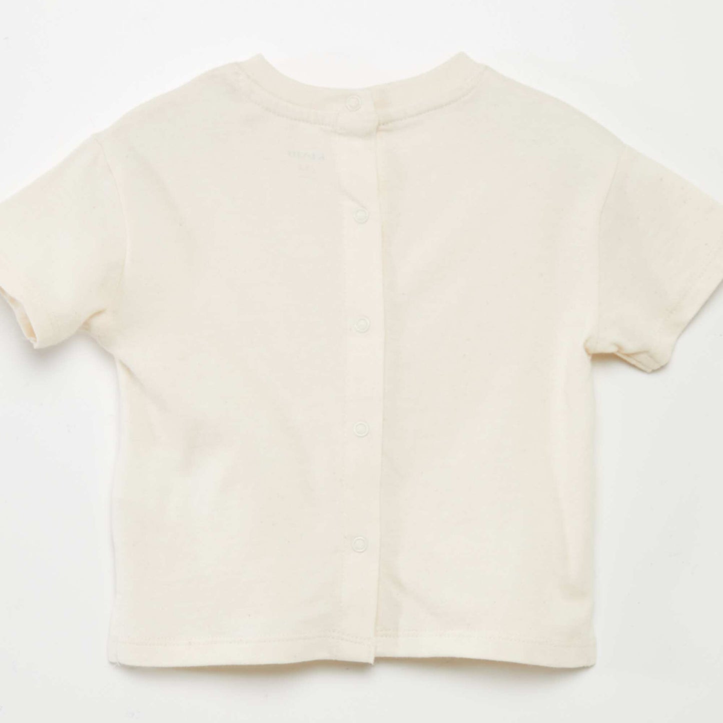 Plain jersey knit T-shirt WHITE