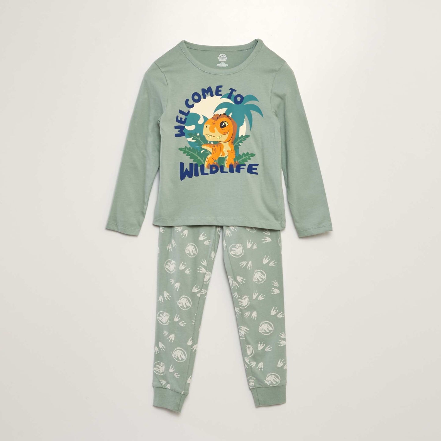 Two-piece 'Jurassic World' long pyjamas GREEN