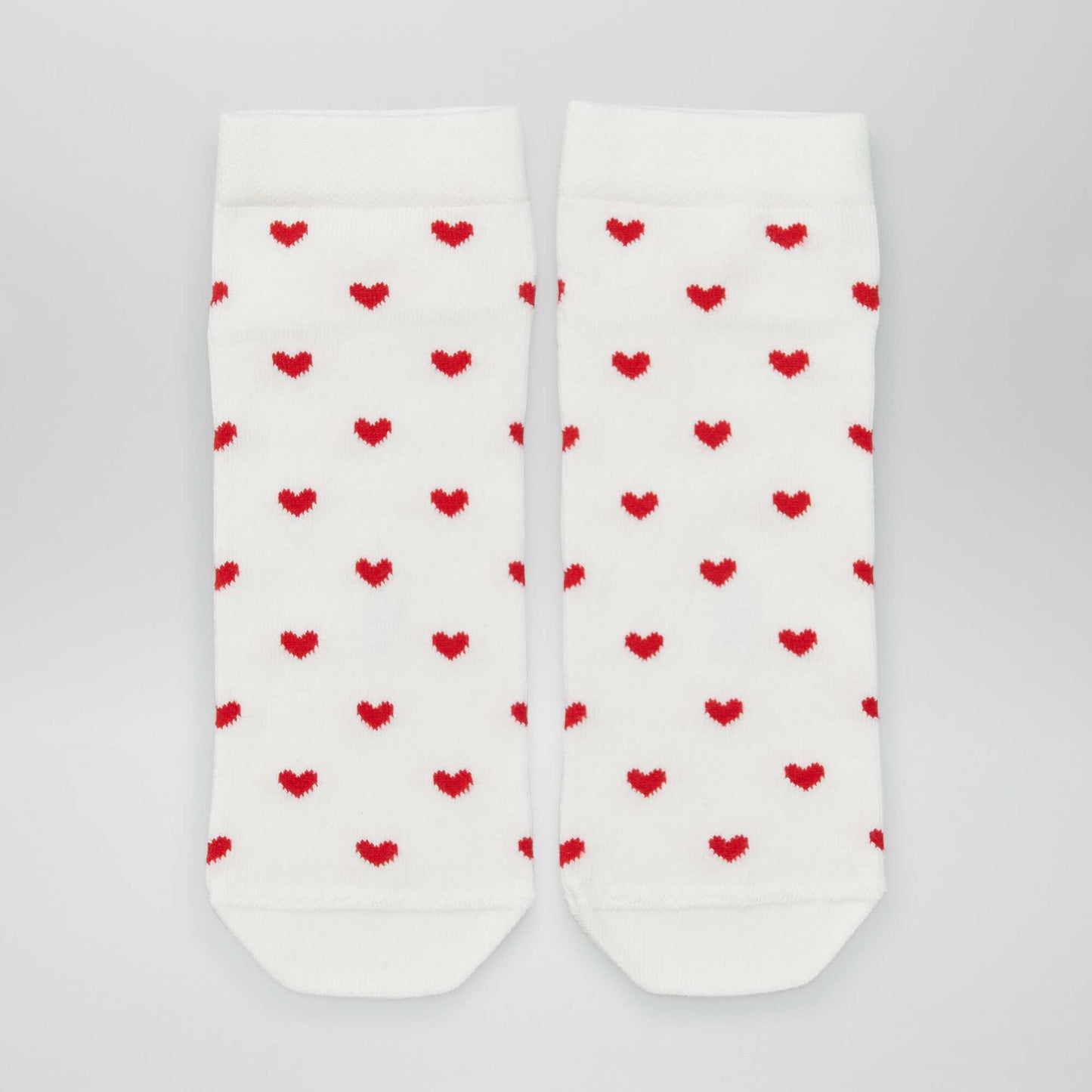 Pack of 3 pairs of 'heart' socks WHITE