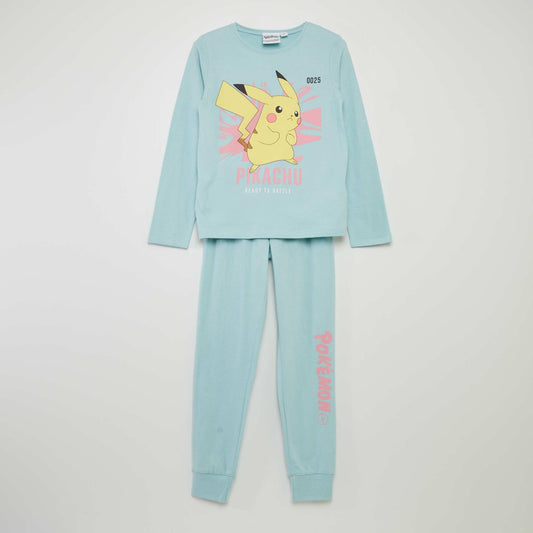 Long jersey 'Pokemon' pyjamas - 2-piece set PINK