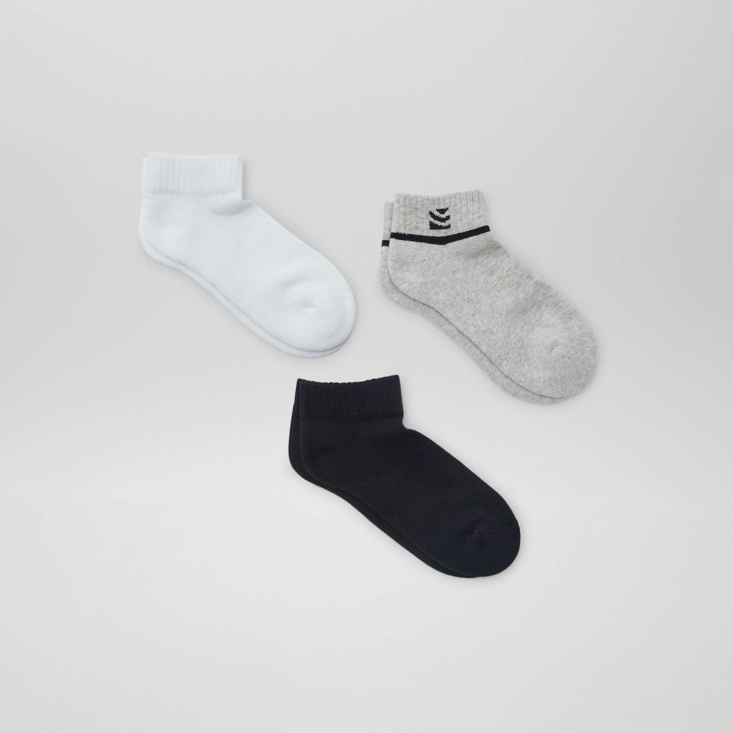 Short sports socks WHITE