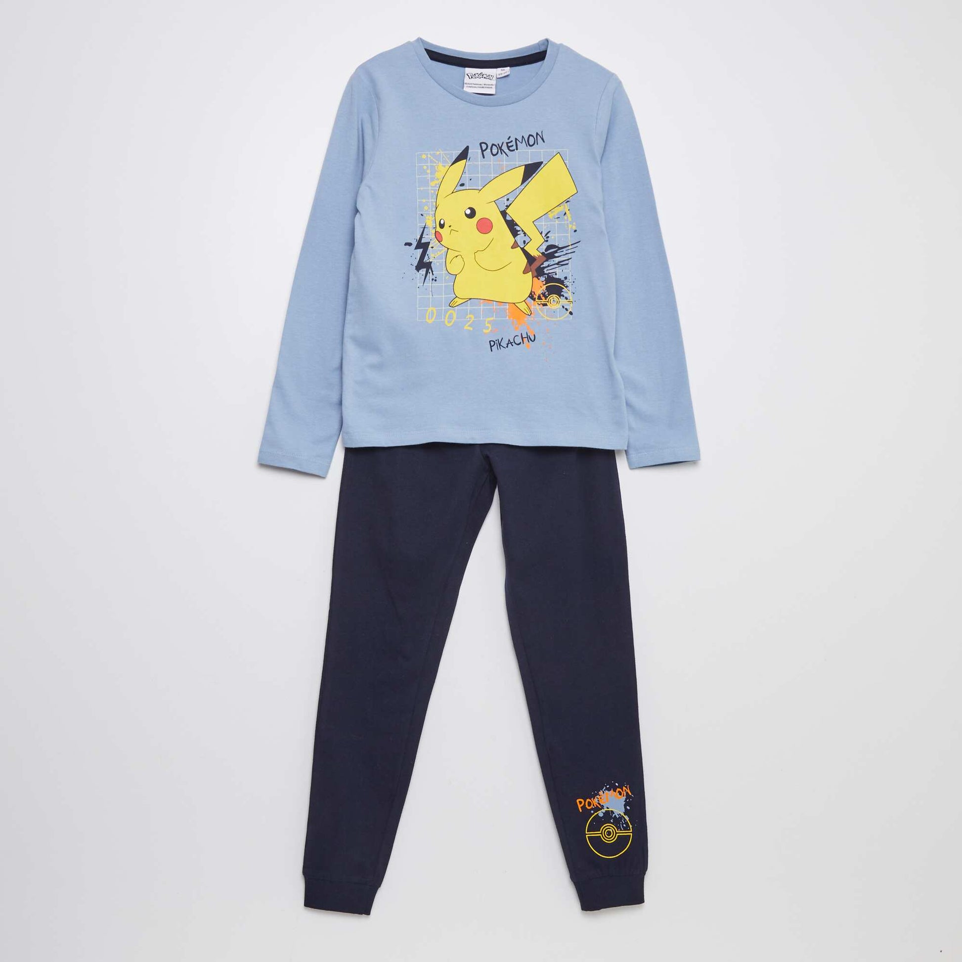 Pikachu pyjama set GREY