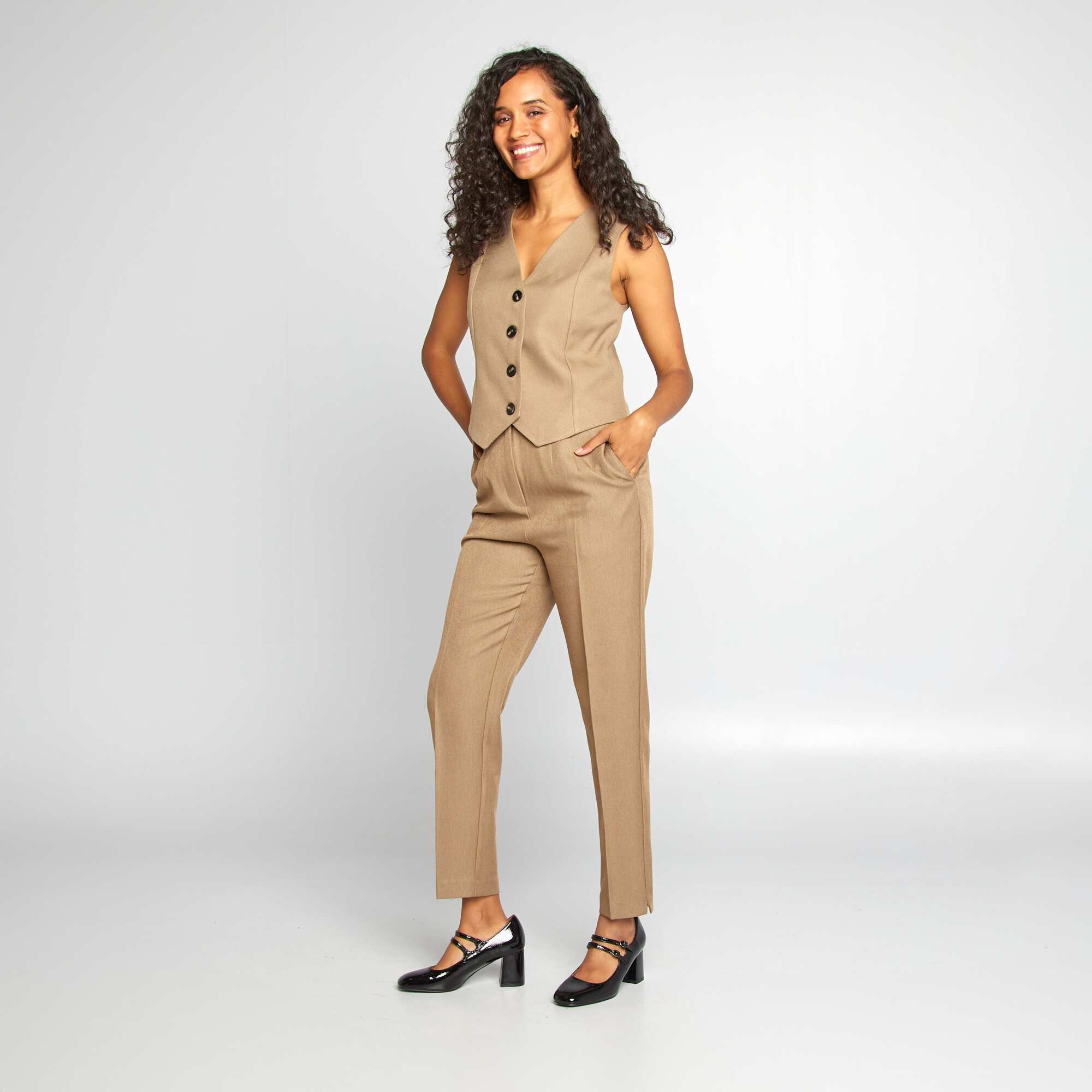 Womens high waisted cigarette trousers online