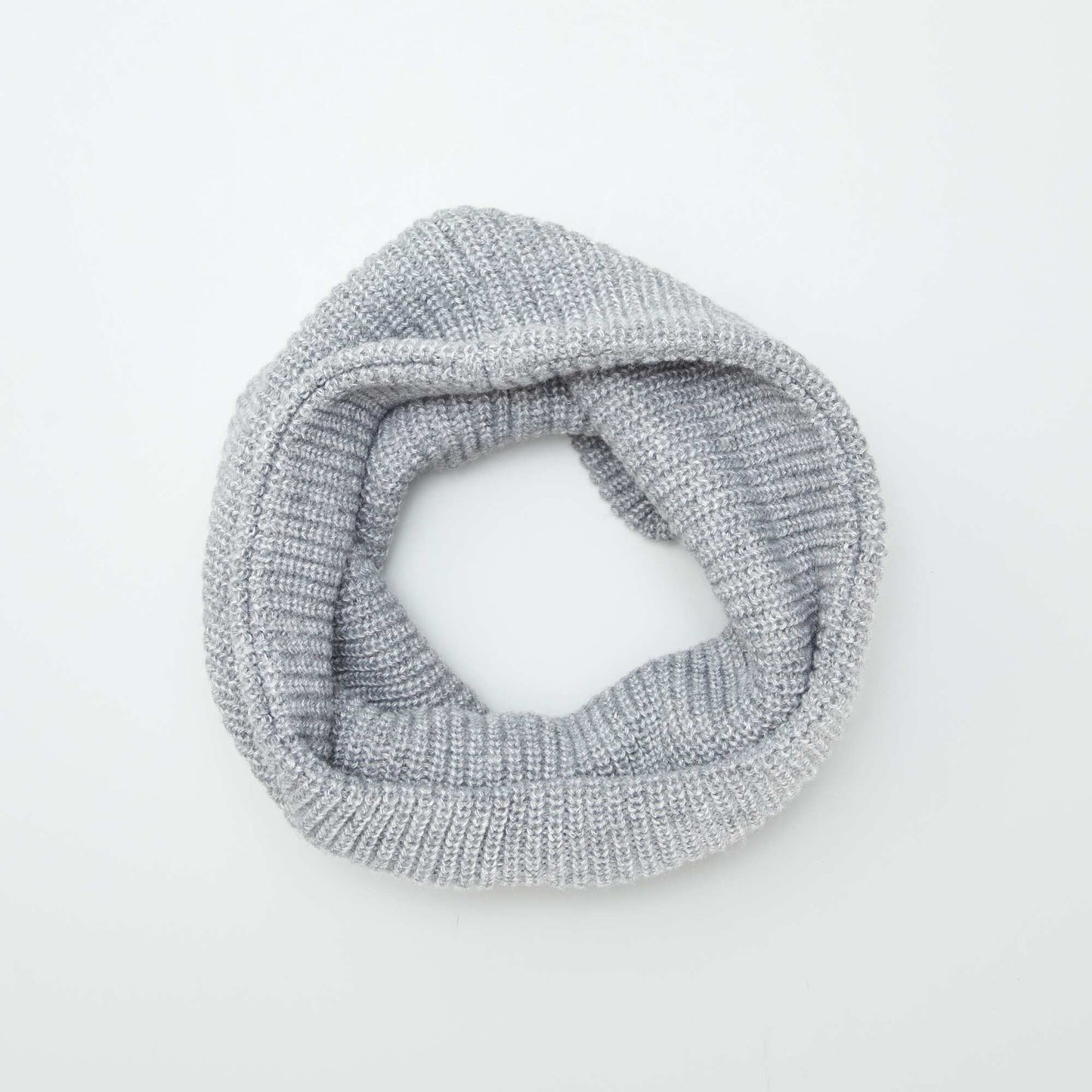 Plain knit snood GREY