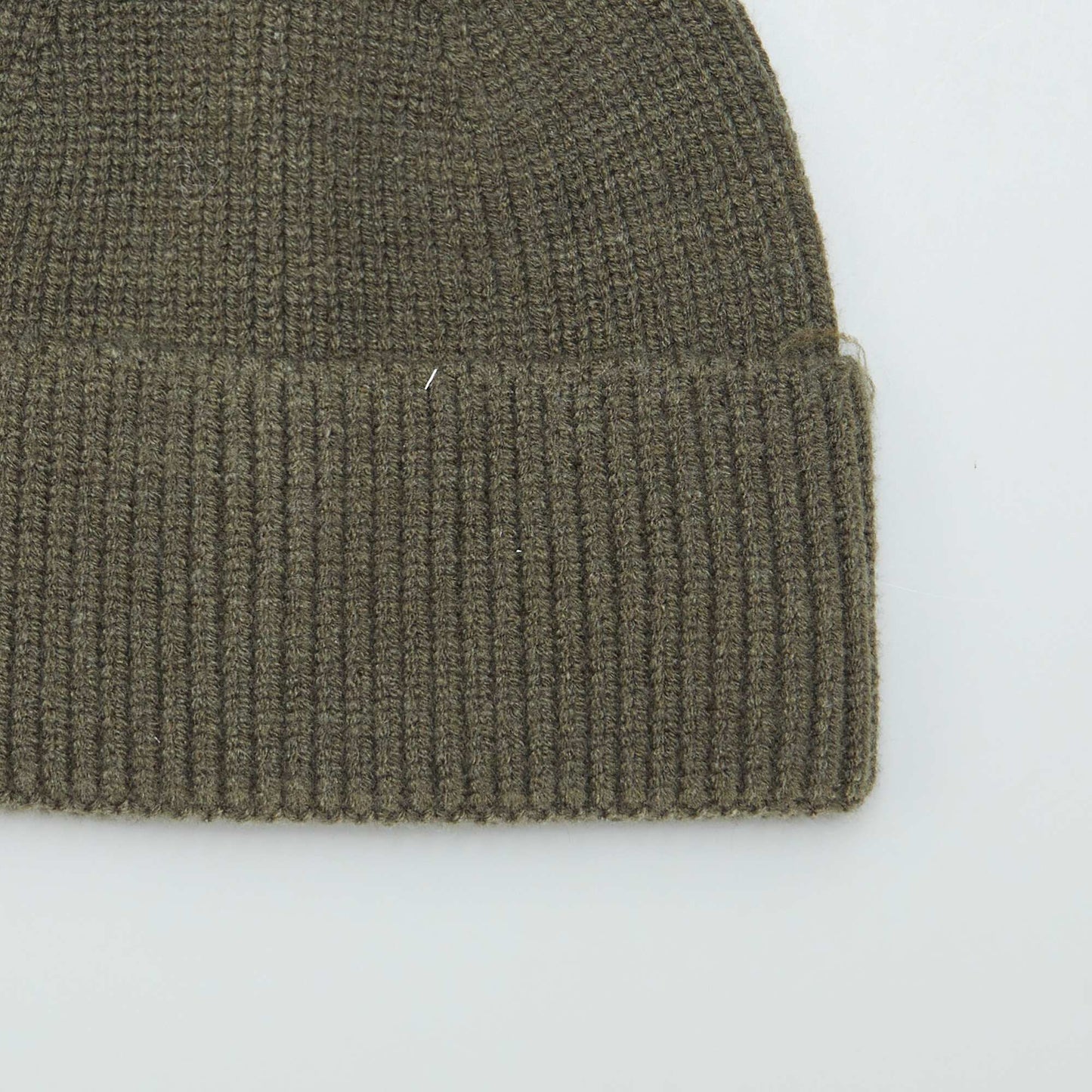 Ribbed hat KHAKI