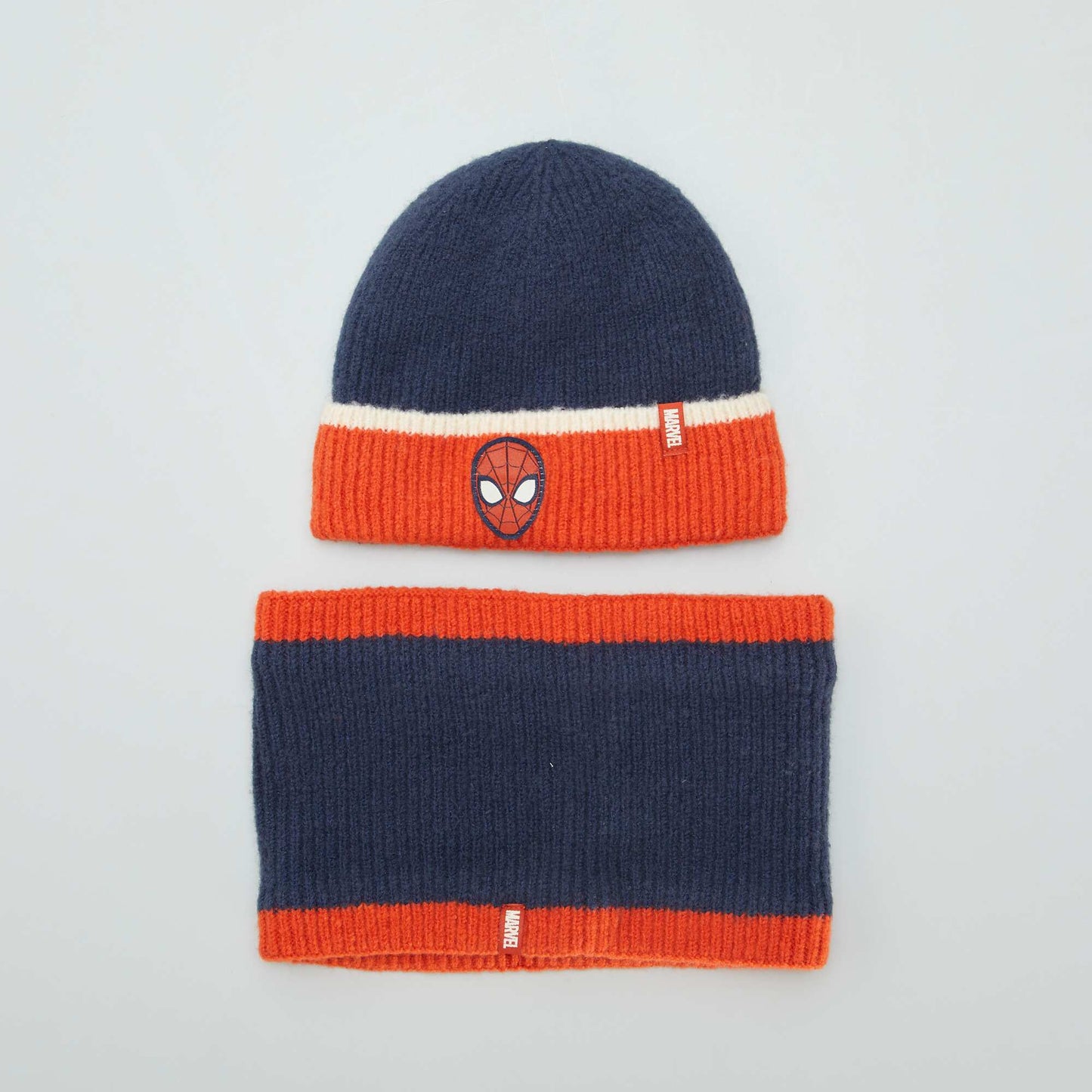 Spider-Man hat and snood set BLUE