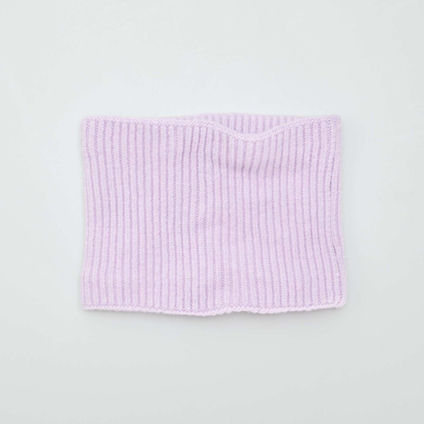 Plain knit snood PURPLE