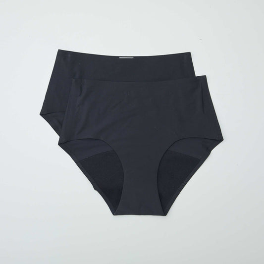 Pack of 2 period pants black