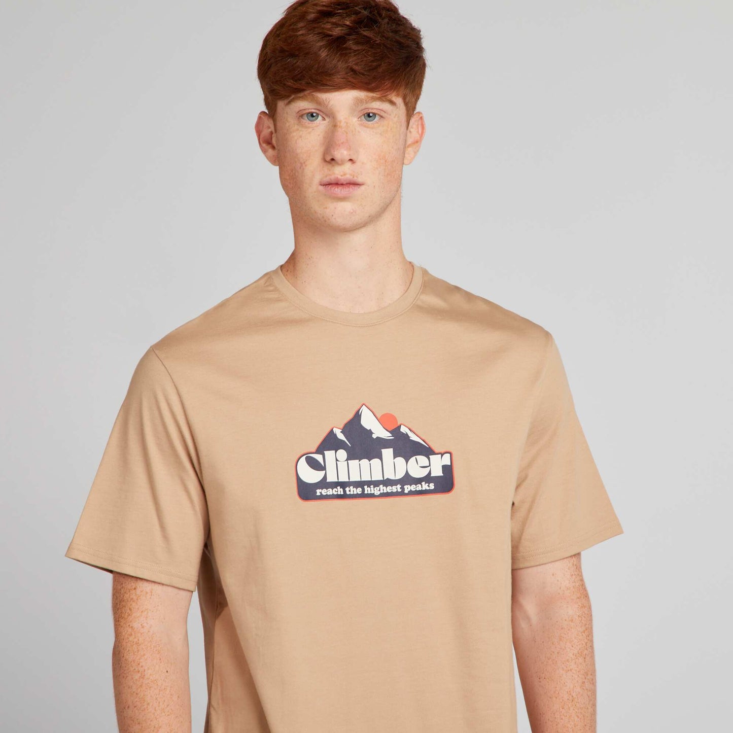 Printed T-shirt BEIGE