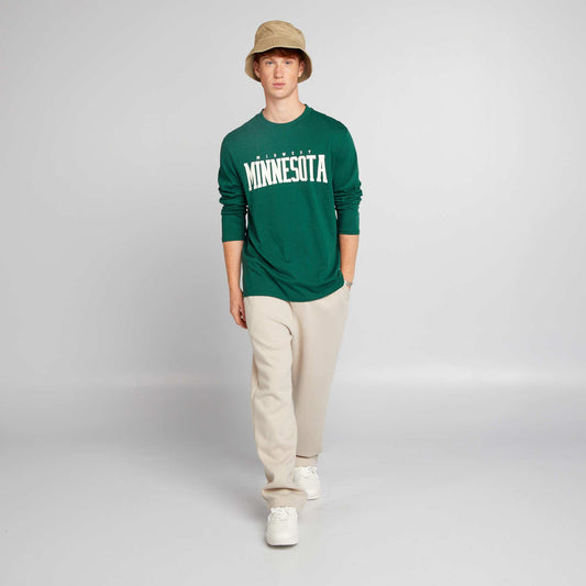 Long-sleeved jersey T-shirt GREEN