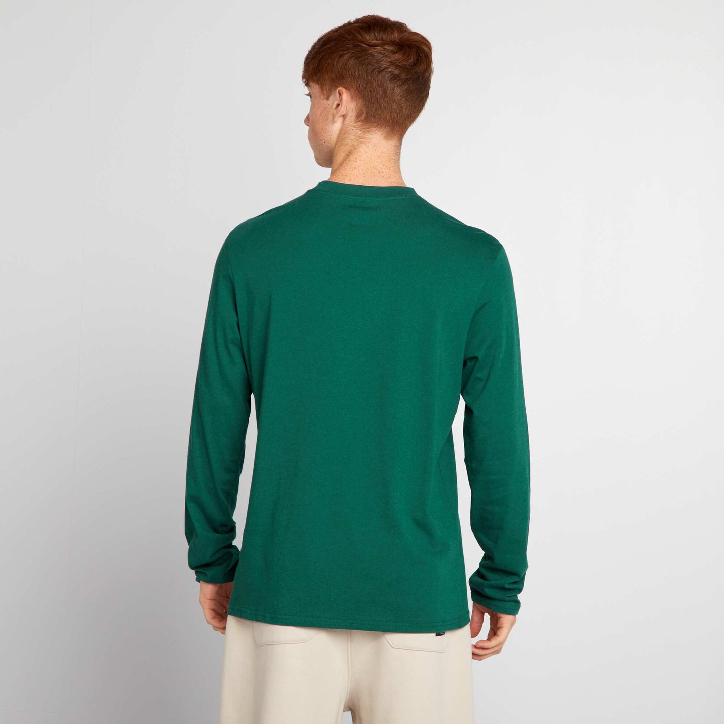 Long-sleeved jersey T-shirt GREEN