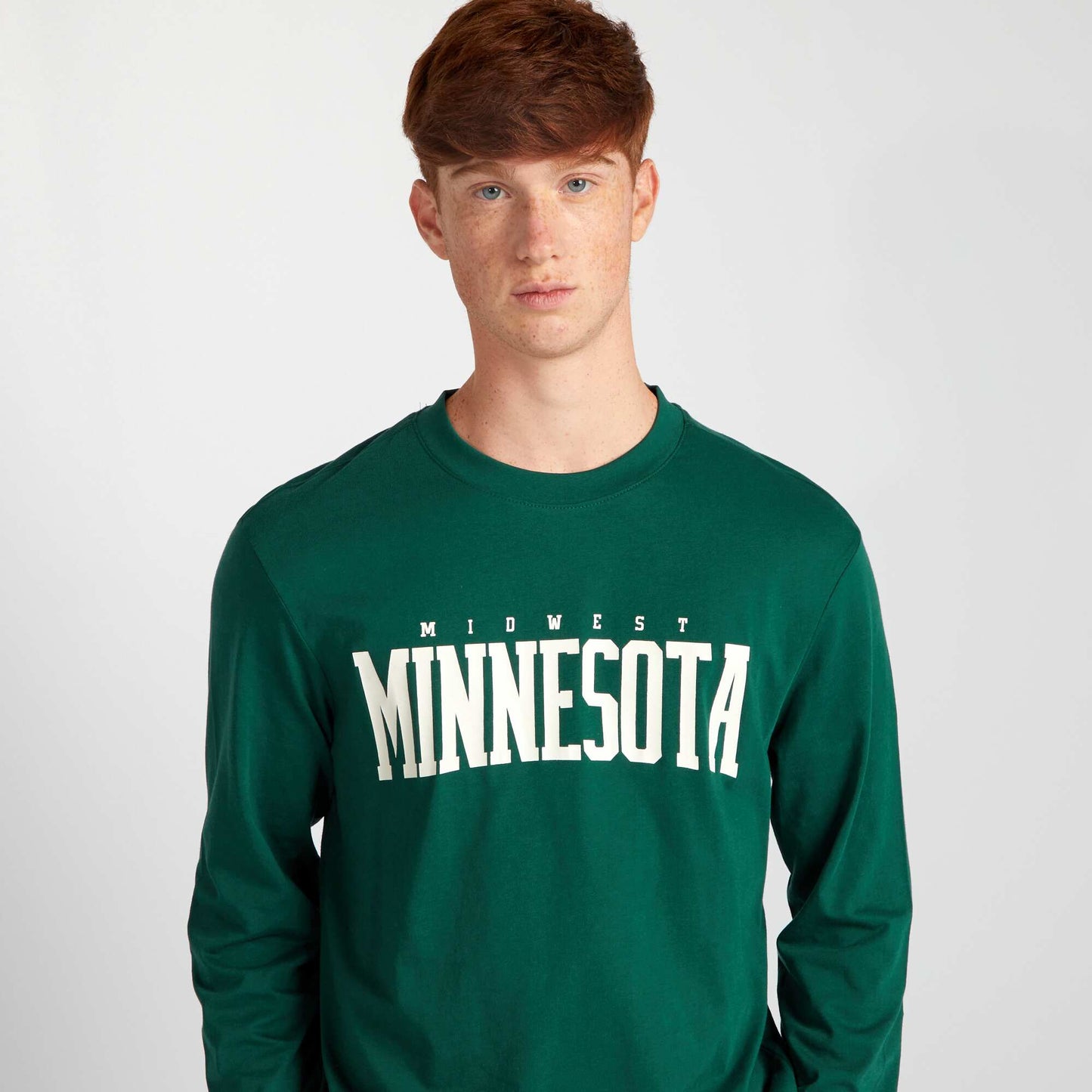 Long-sleeved jersey T-shirt GREEN