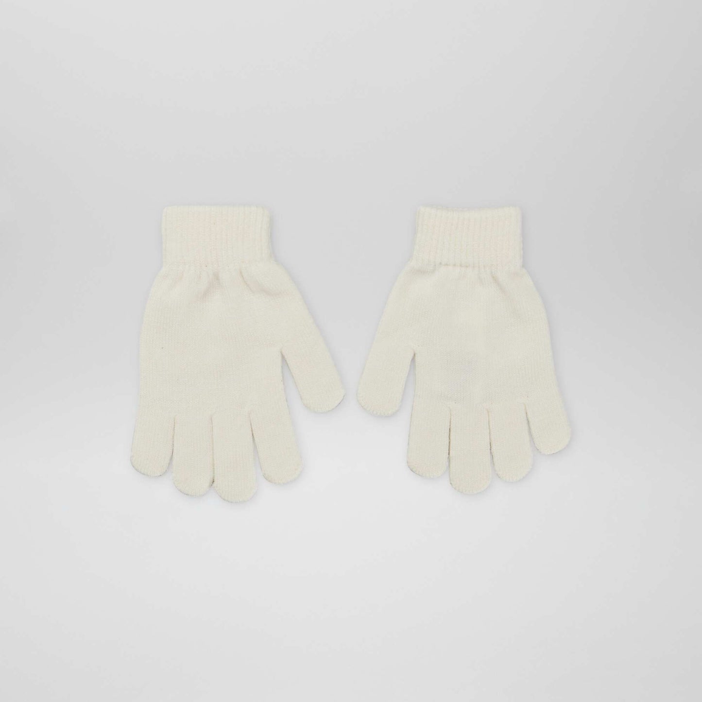 Pack of 2 pairs of gloves WHITE