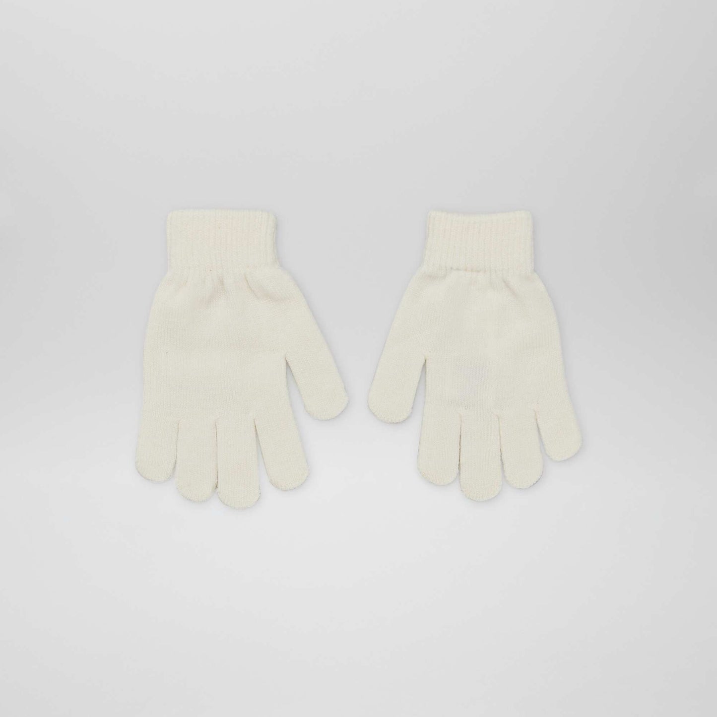 Pack of 2 pairs of gloves WHITE