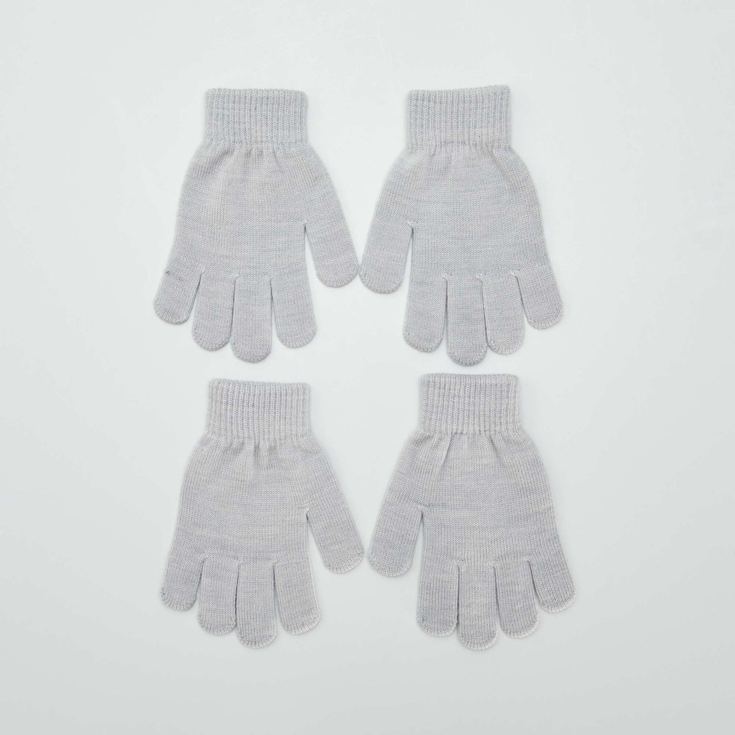 Pack of 2 pairs of gloves GREY