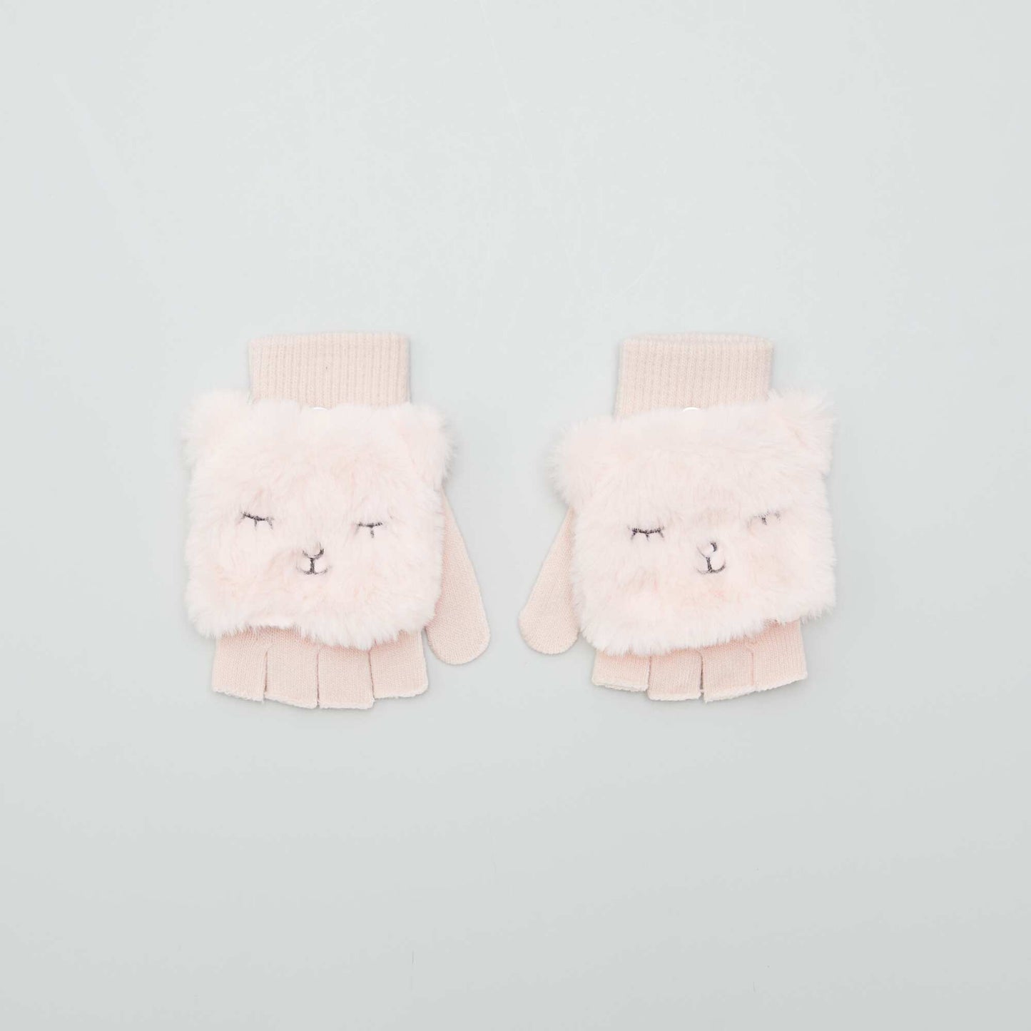 Cat knitted gloves PINK