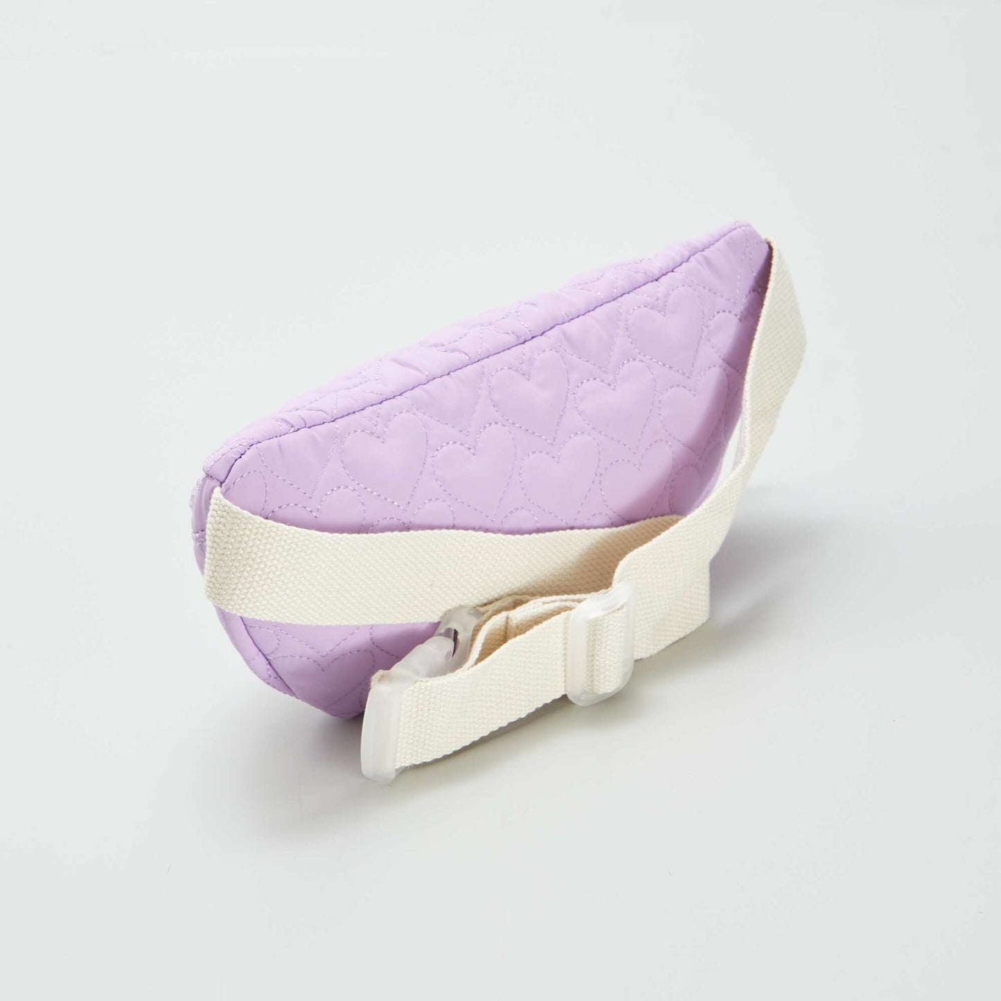 Stitch quilted waist bag PURPLE