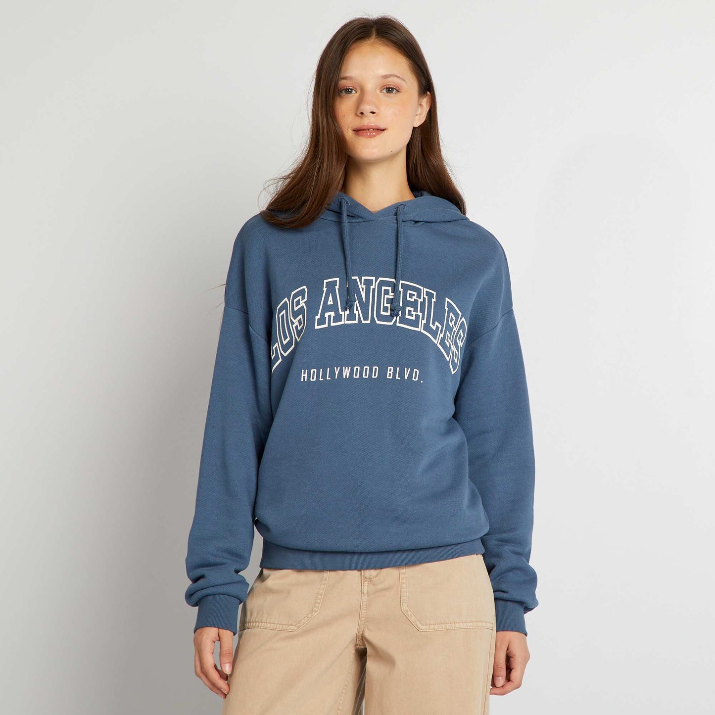 US-style hoodie BLUE