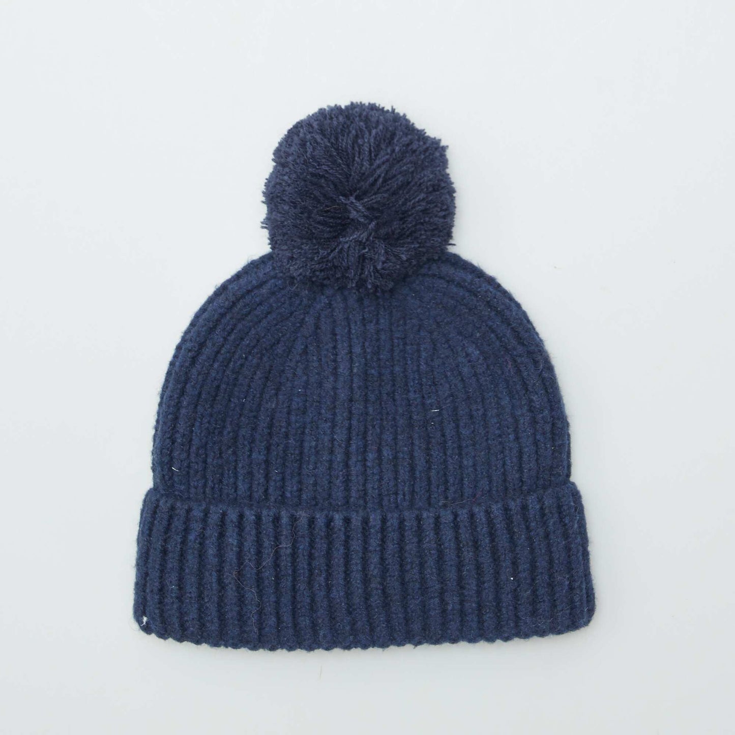 Double fleece hat and snood set blue