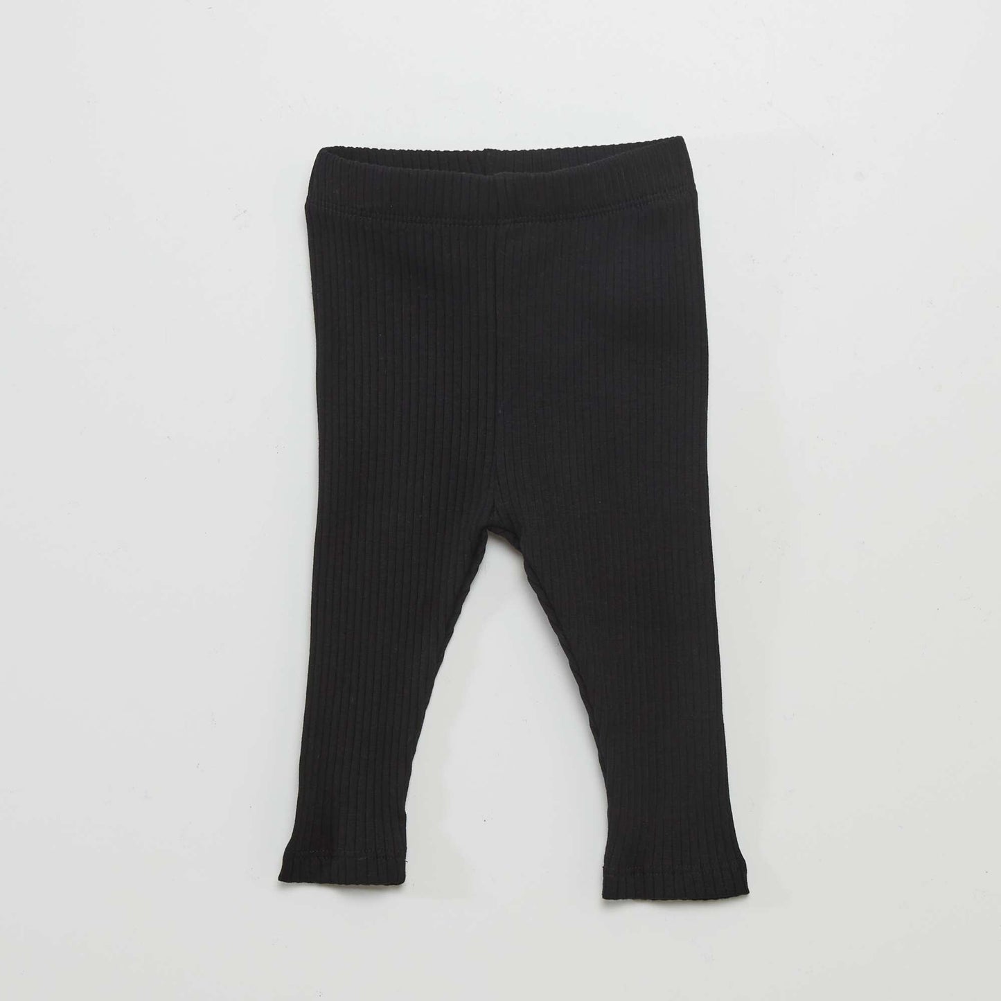 Pack of 2 ribbed leggings BLACK