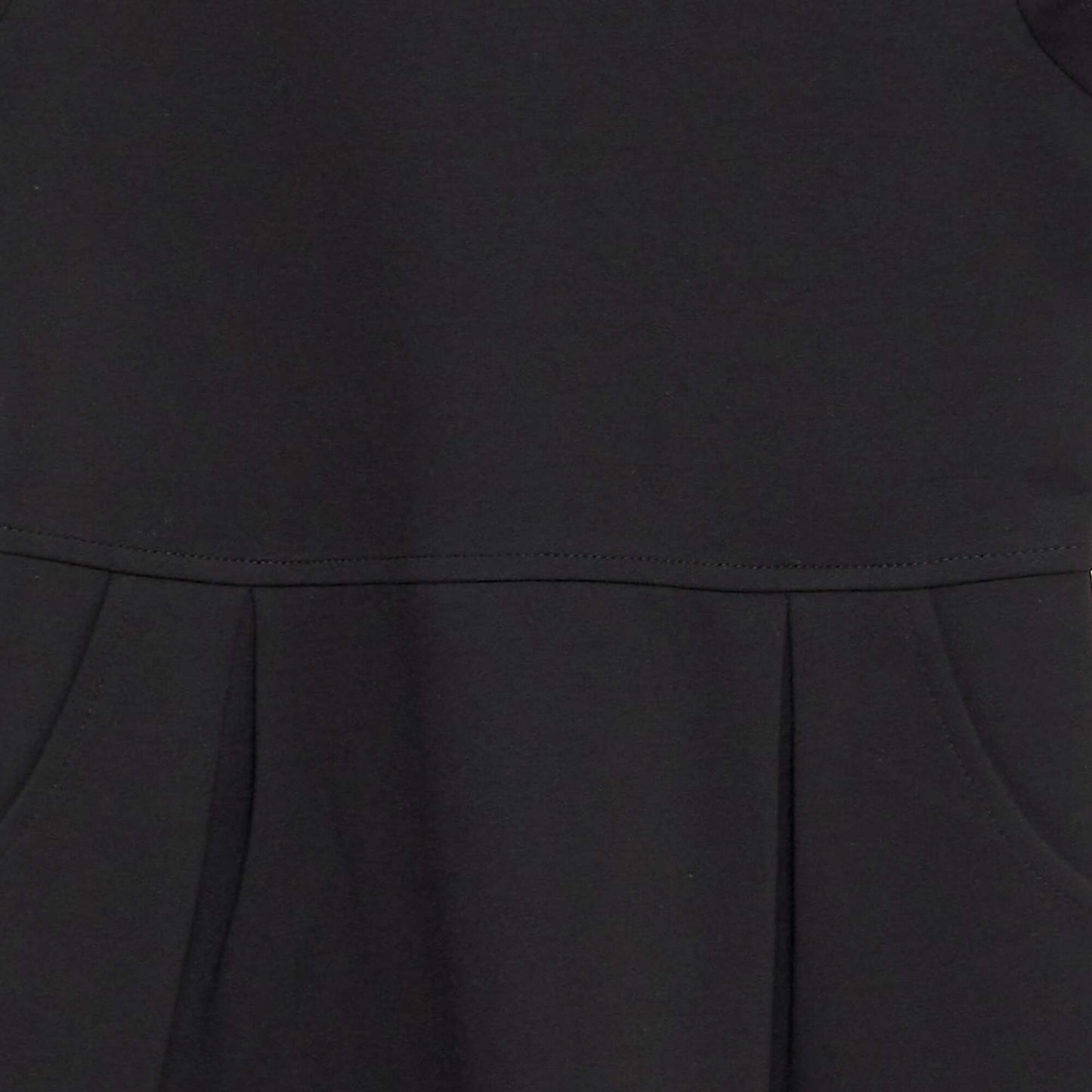 Flared jersey dress black