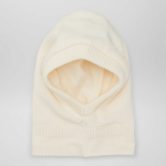 Knit snood WHITE