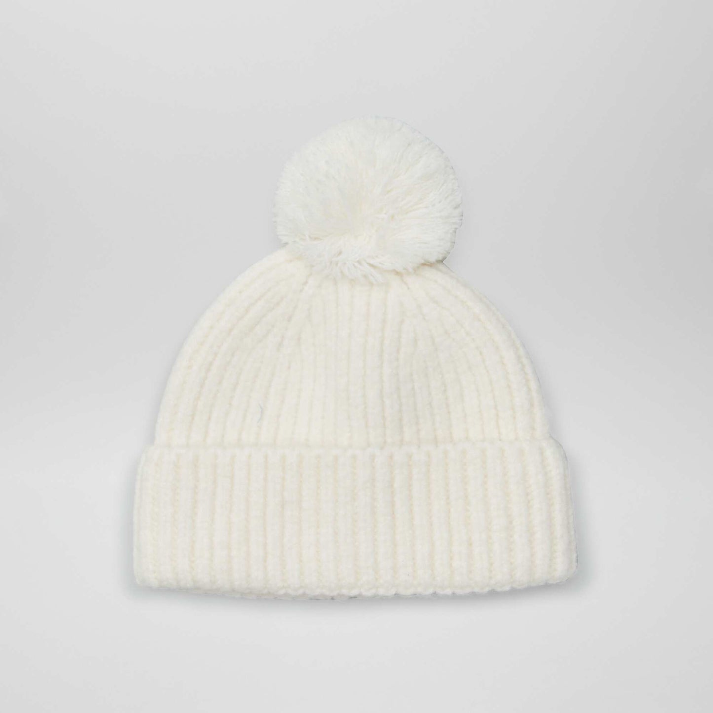 Double fleece hat + snood set WHITE