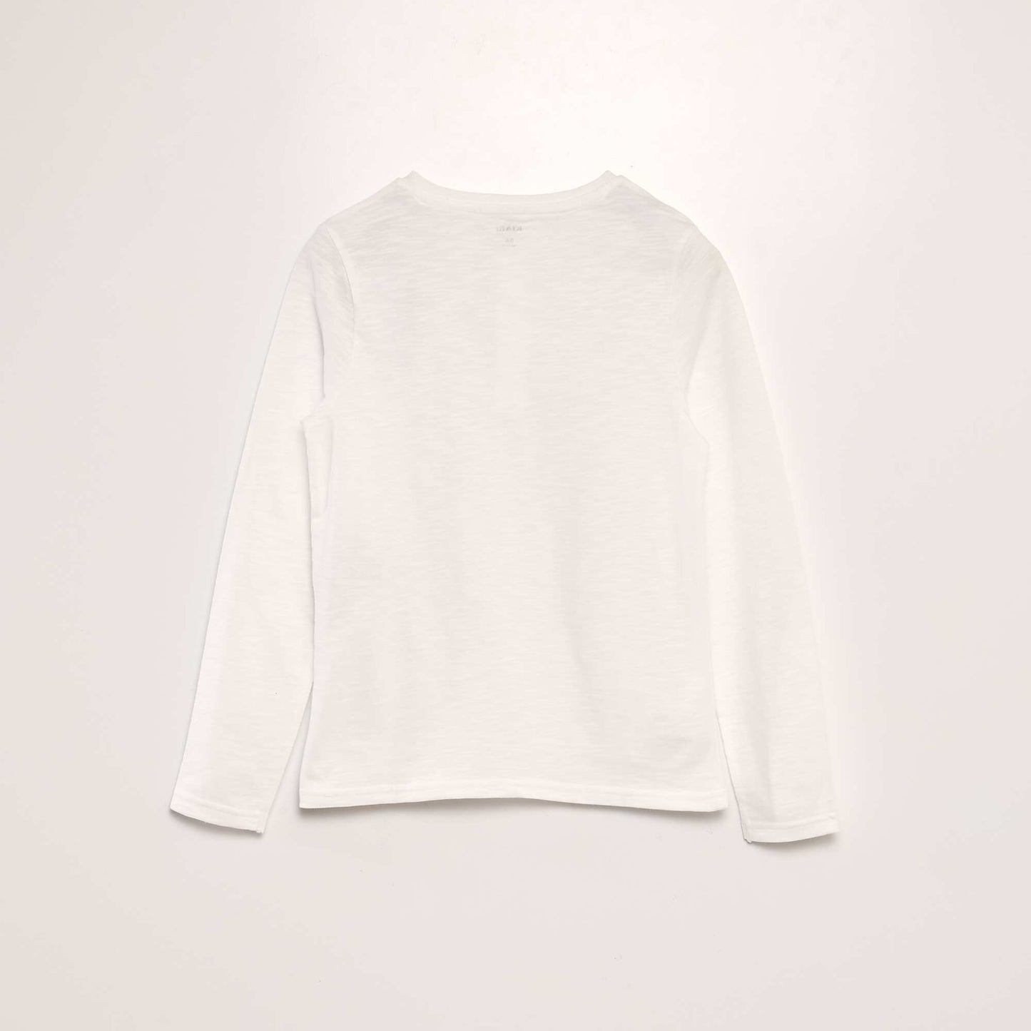 Henley collar T-shirt WHITE