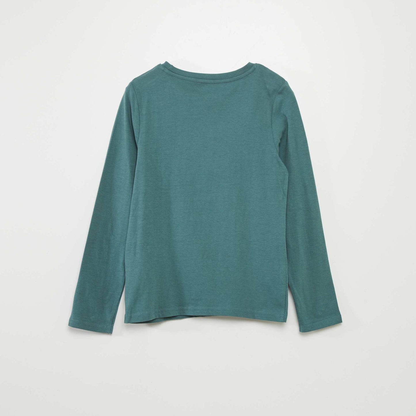 Printed round neck T-shirt GREEN