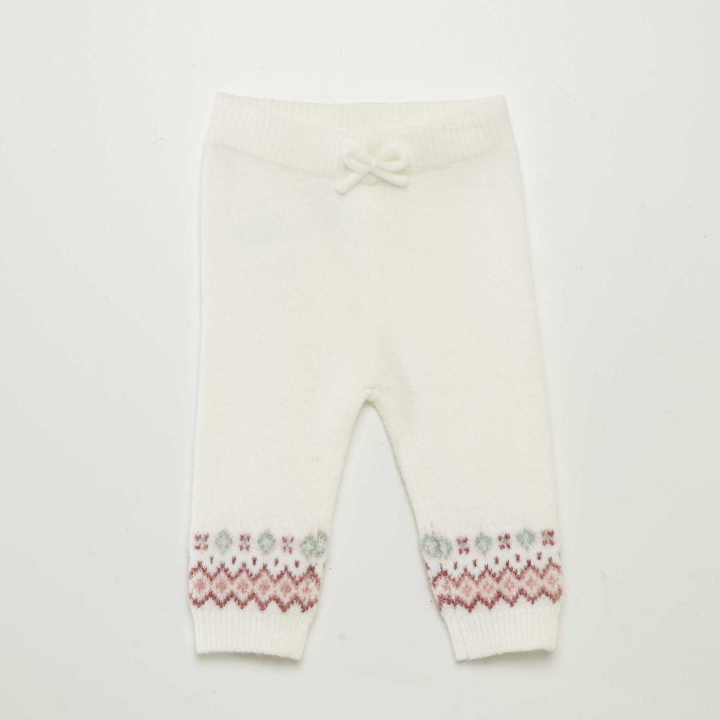 Jacquard leggings and socks WHITE