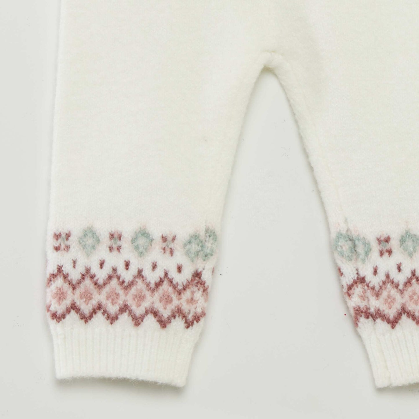 Jacquard leggings and socks WHITE