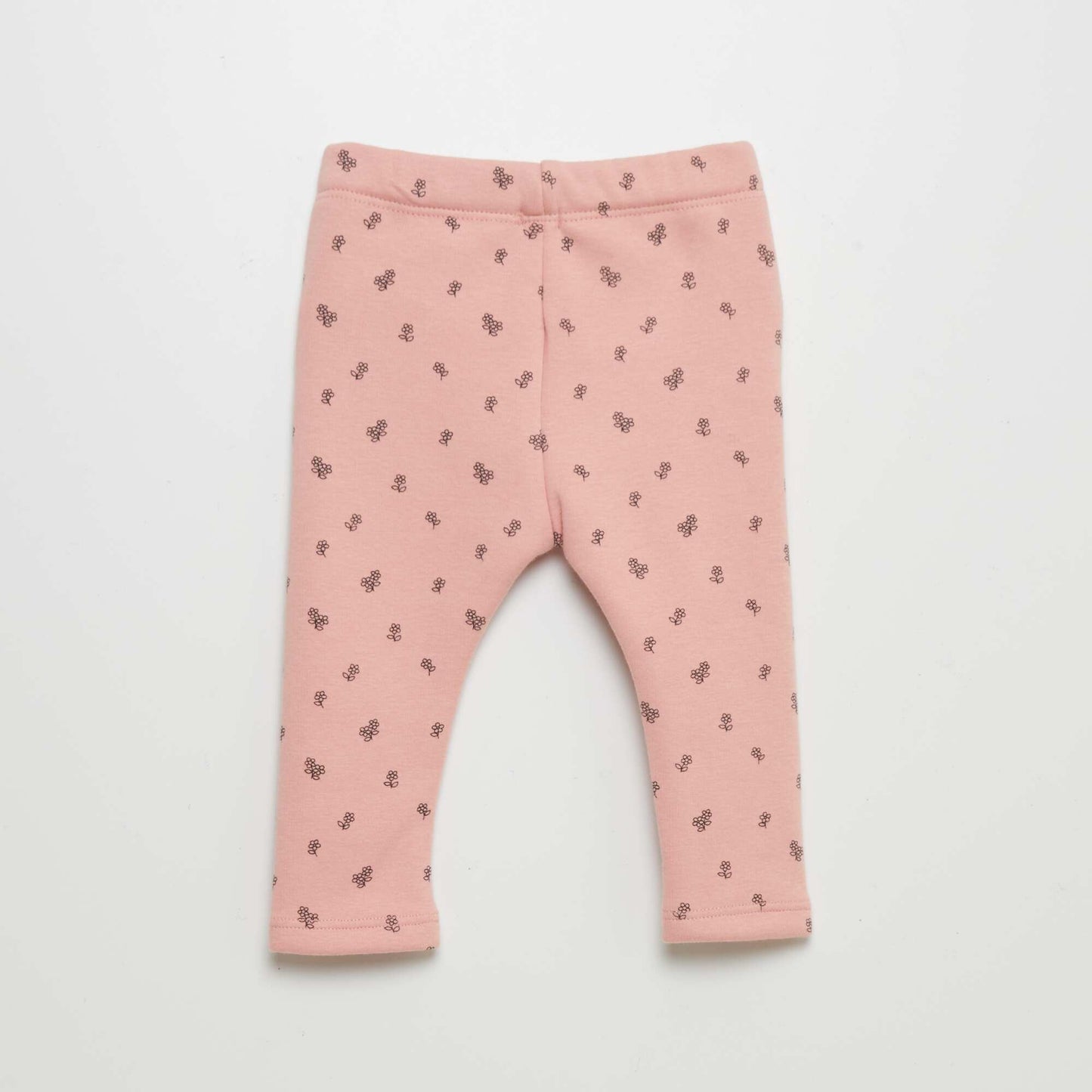 Sweatshirt fabric trousers with bow PINK