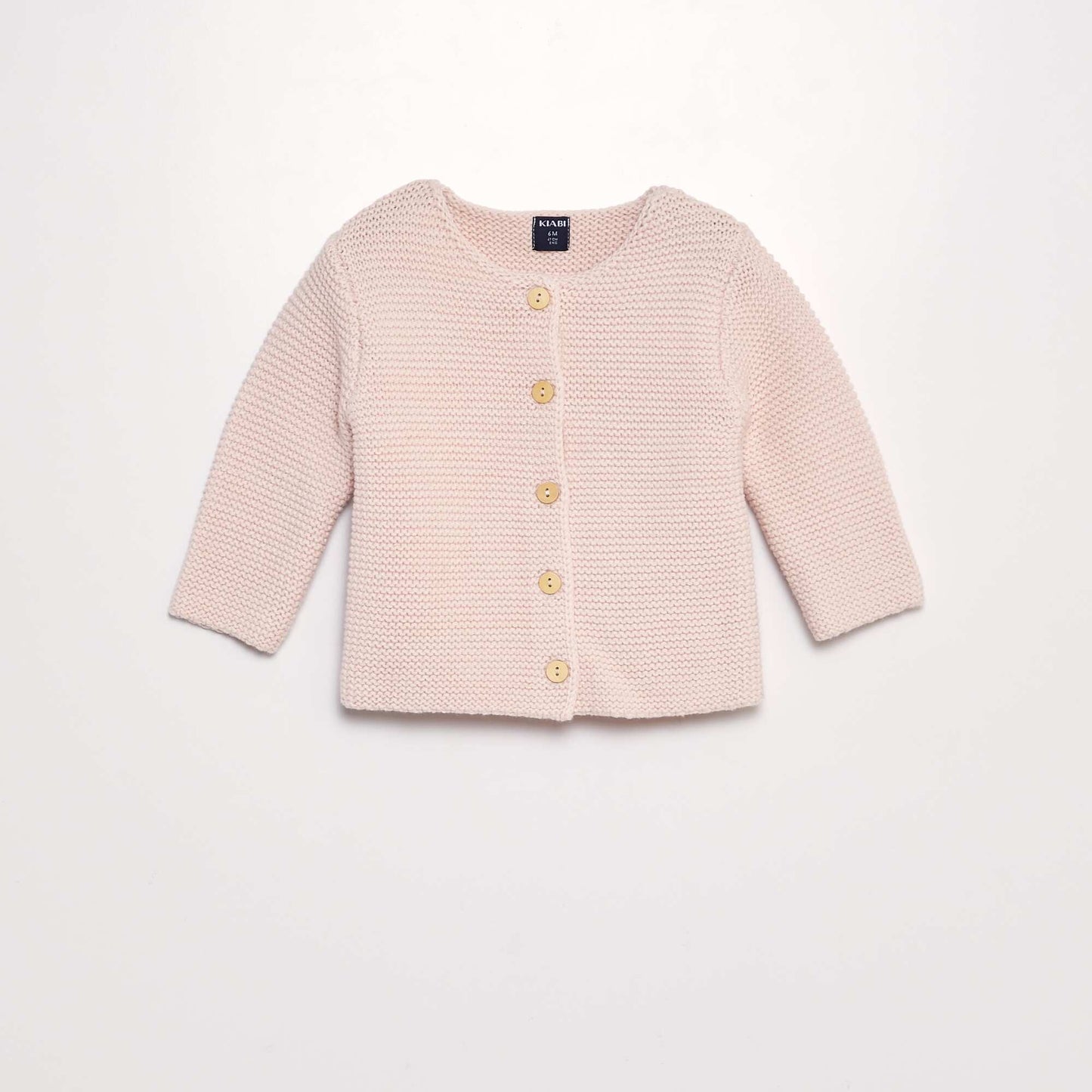 Plain knit cardigan PINK