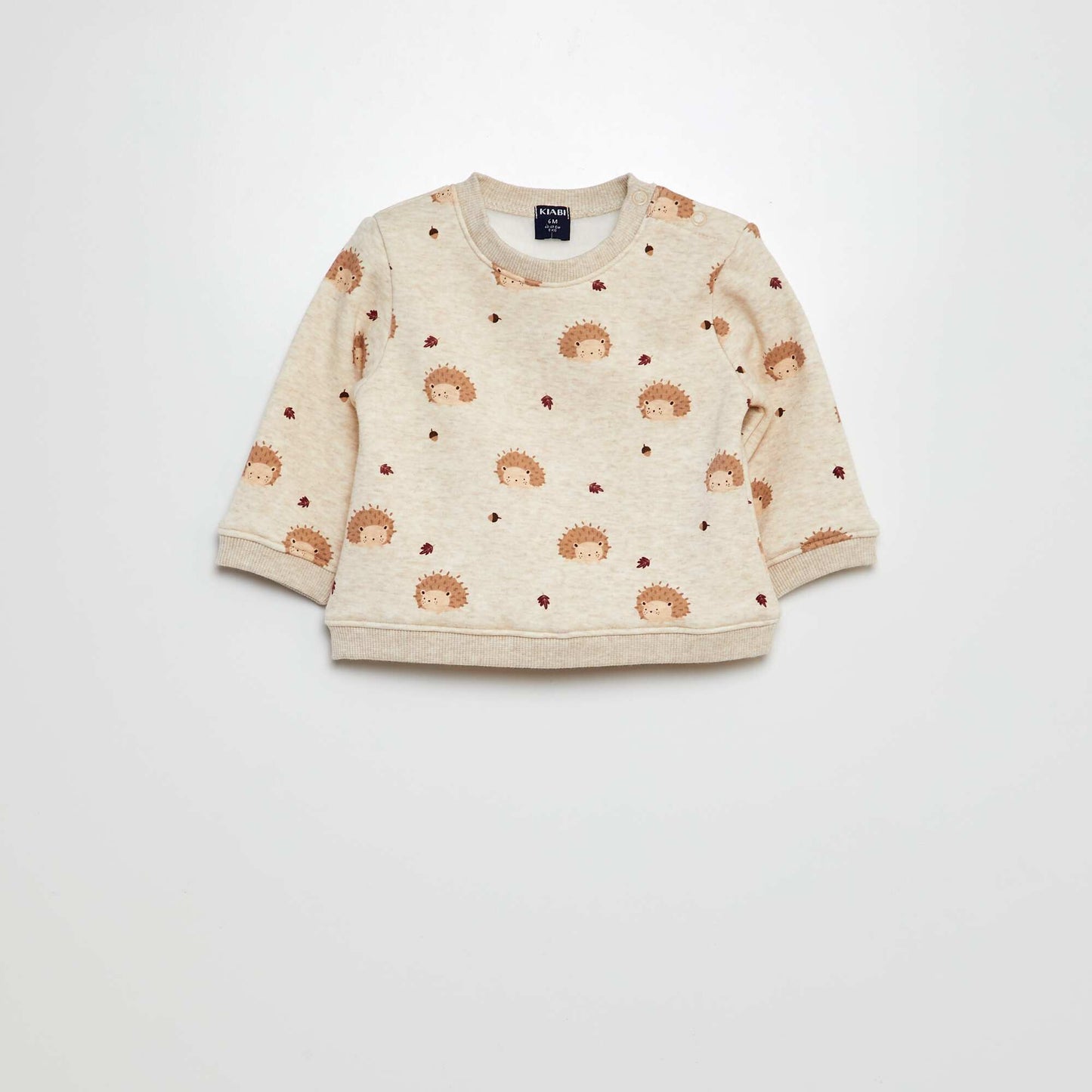 Printed sweatshirt BEIGE