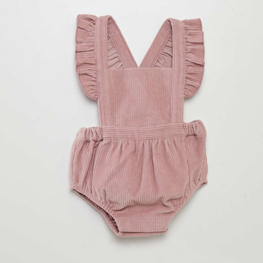 Corduroy romper suit PINK