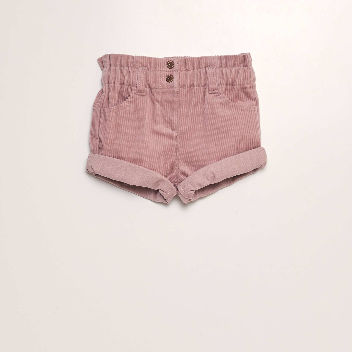 Corduroy paperbag shorts PINK