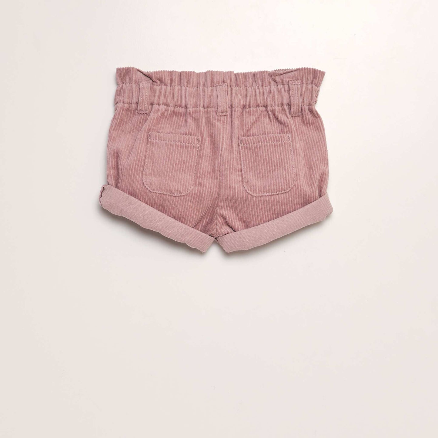 Corduroy paperbag shorts PINK