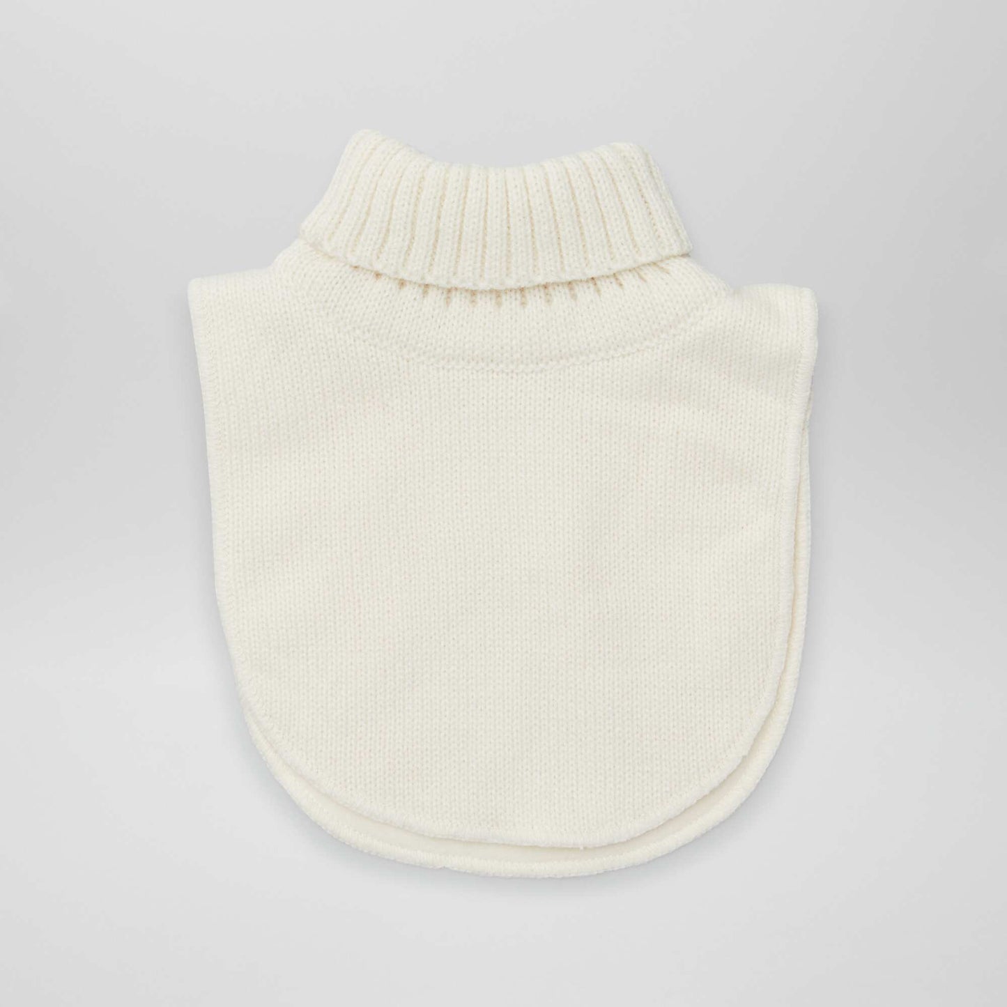 Roll neck snood WHITE