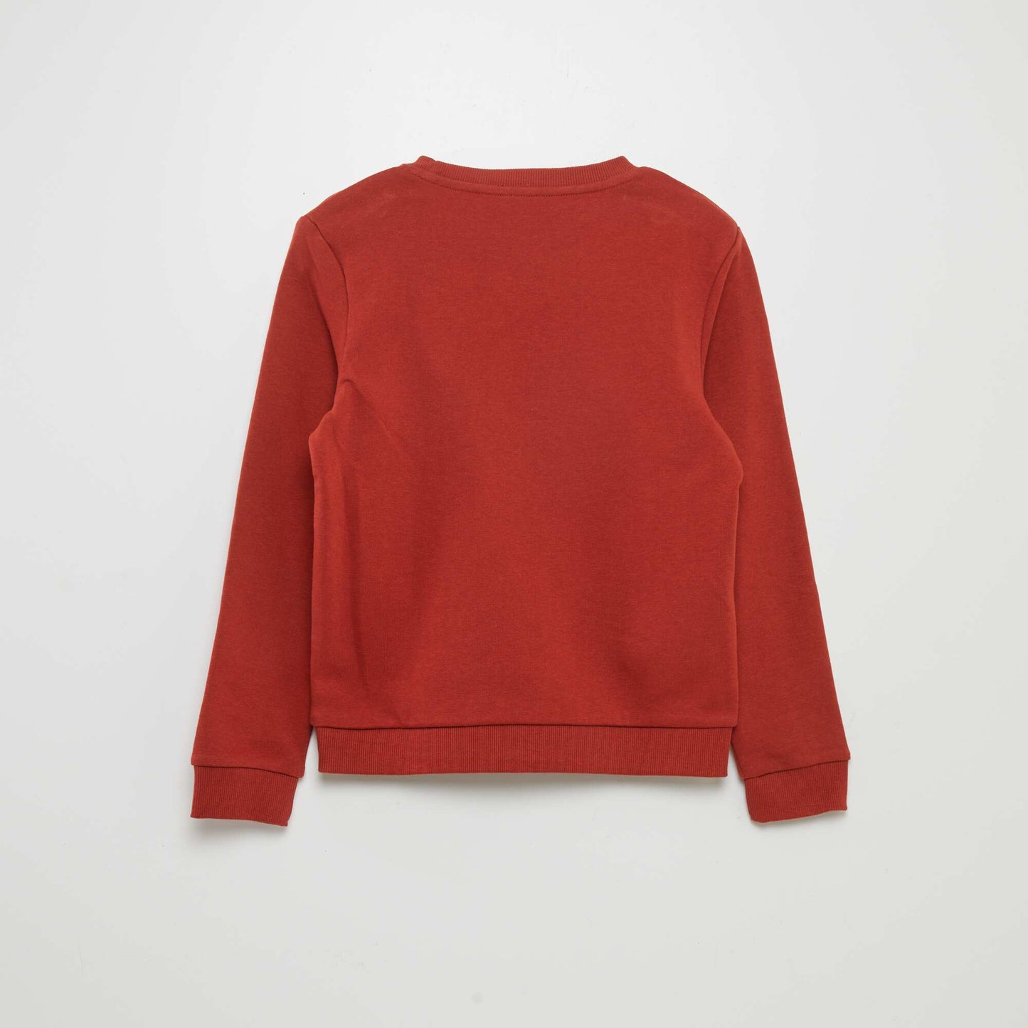 Printed round neck sweatshirt RED