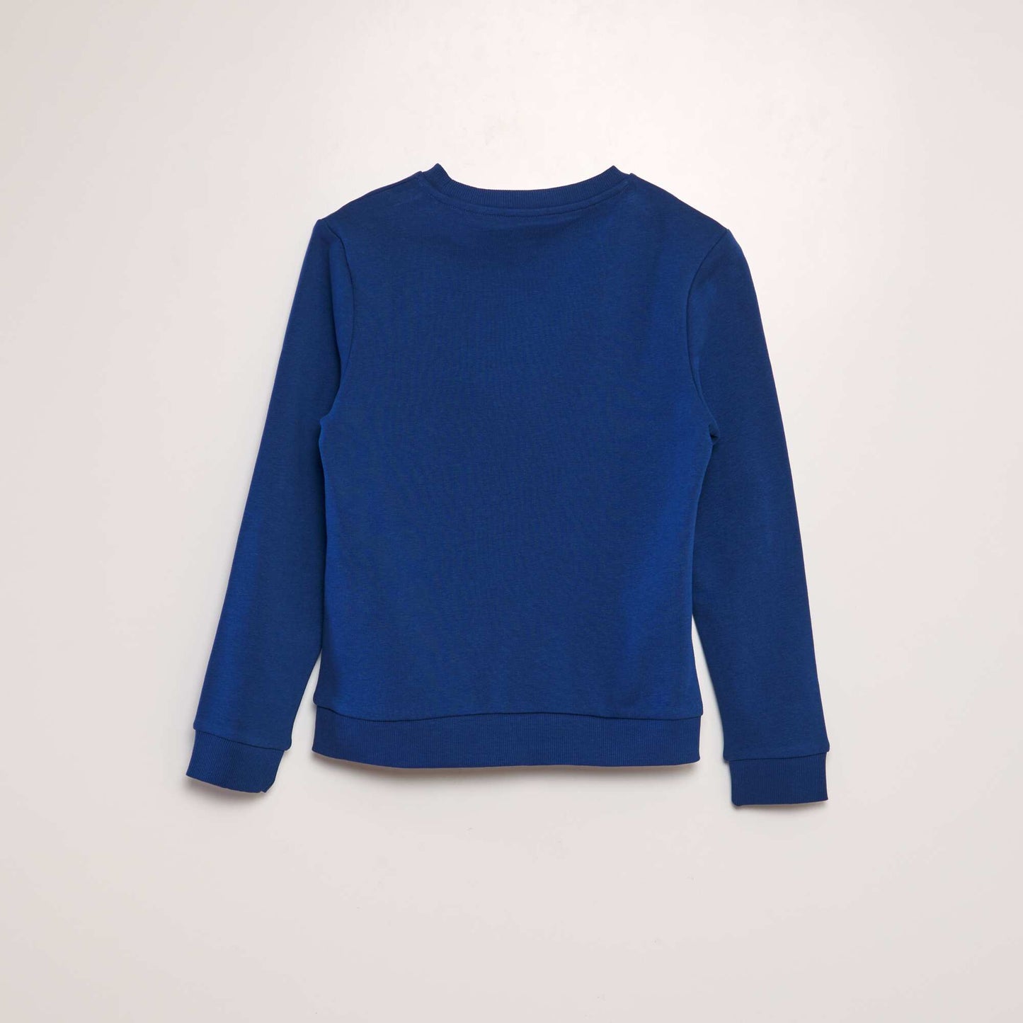 Printed round neck sweatshirt BLUE