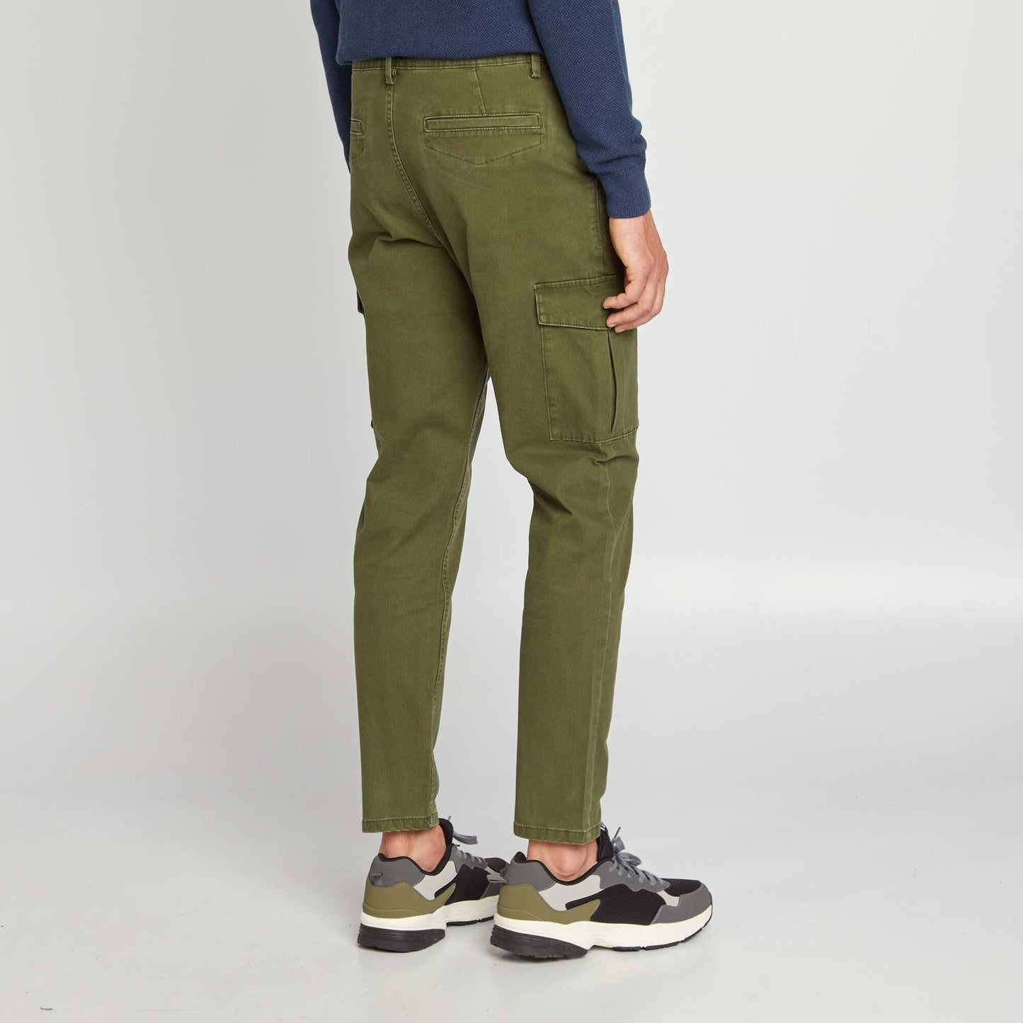 Multi-pocket slim-fit trousers KHAKI