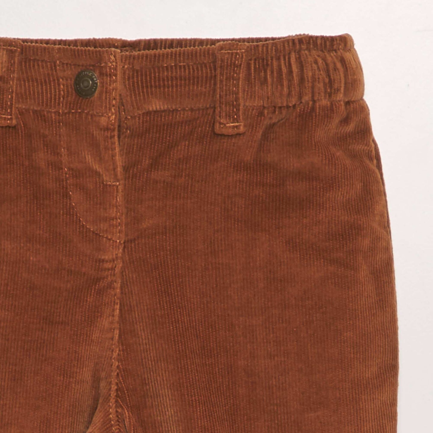 Corduroy paperbag trousers BROWN