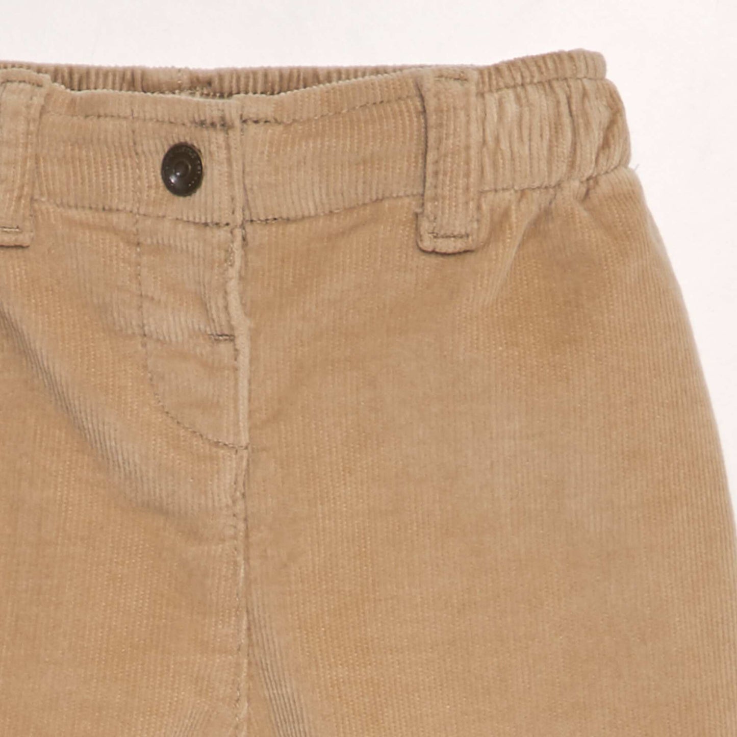 Corduroy paperbag trousers BEIGE