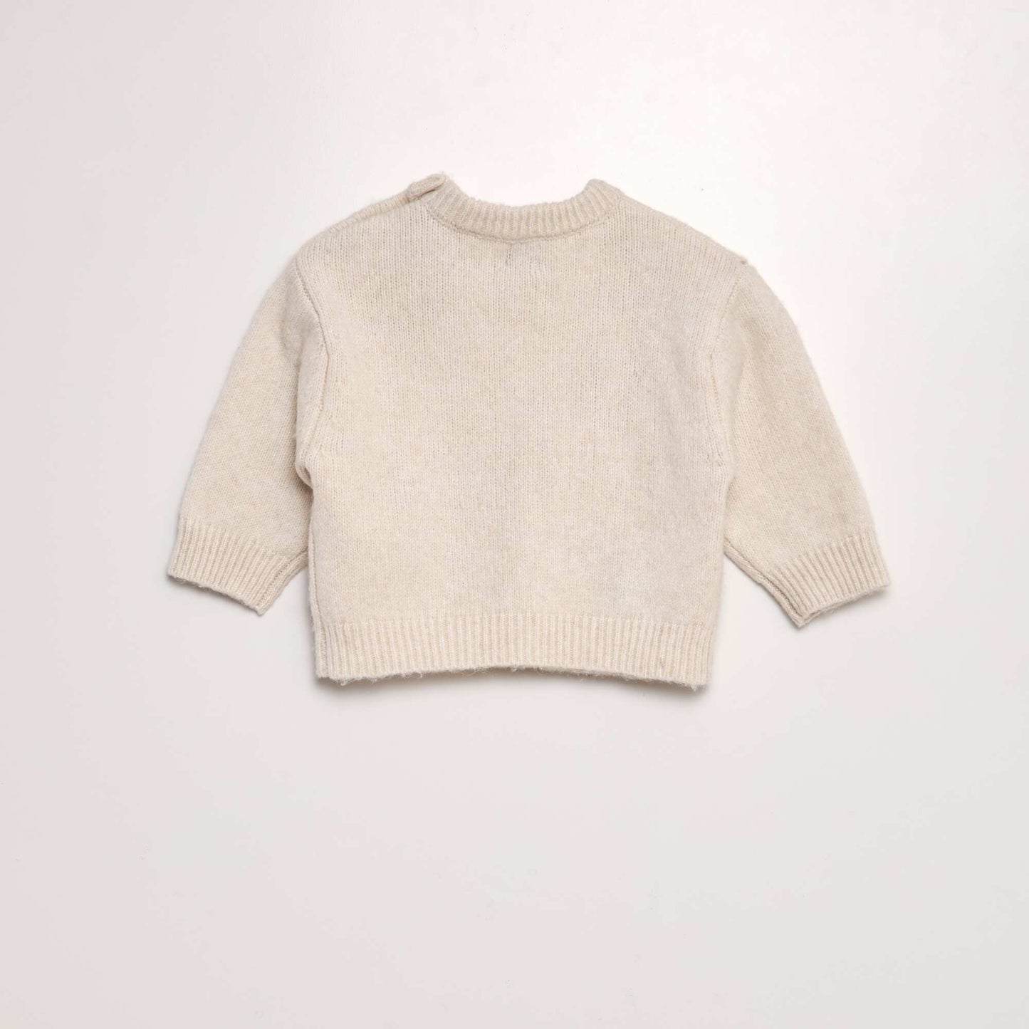 'Animals' knitted jumper BEIGE