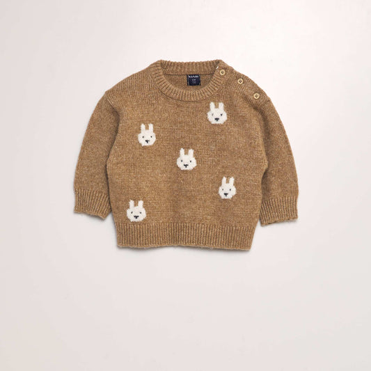 'Animals' knitted jumper BROWN